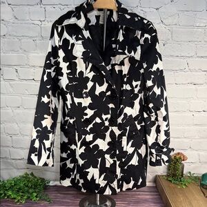 Vertigo Paris - Black & White Floral Trench
